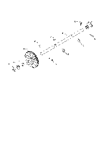 Axle shaft Diagram and Parts List for 96192009000  Poulan Snow Blower