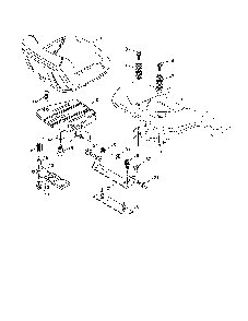 Seat Diagram and Parts List for 96041001400  Poulan Lawn Tractor