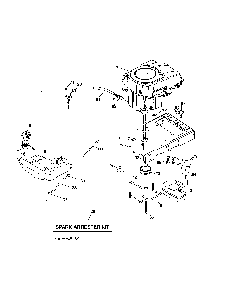 Engine Diagram and Parts List for PB20A46-96042016900  Poulan Lawn Tractor