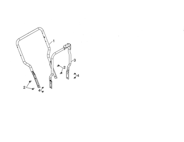 Lower Tube Diagram and Parts List for PA5524  Poulan Snow Blower
