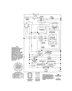 Schematic Diagram Diagram and Parts List for 96042015700  Poulan Lawn Tractor