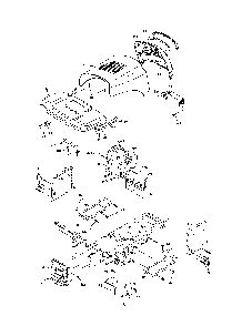 Chassis Diagram and Parts List for 96016001700  Poulan Lawn Tractor