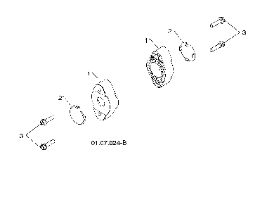 Auger bearing Diagram and Parts List for 96198004604  Poulan Snow Blower