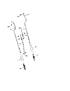 Impeller & tank rods Diagram and Parts List for 96192002901  Poulan Snow Blower