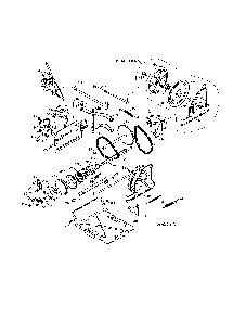 Drive Diagram and Parts List for 96192003700  Poulan Snow Blower