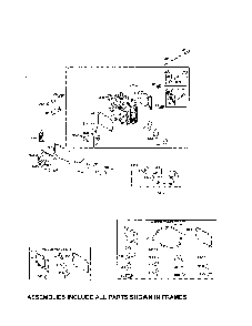 Cylinder head/gasket set Diagram and Parts List for 96016002200  Poulan Lawn Tractor