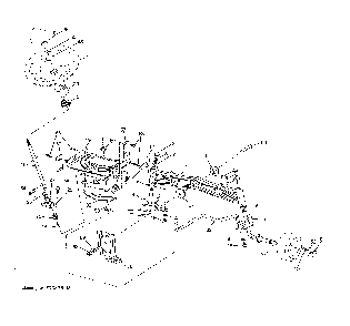 Steering assembly Diagram and Parts List for 96042016701  Poulan Lawn Tractor