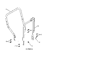 Lower handle Diagram and Parts List for 96192003701  Poulan Snow Blower