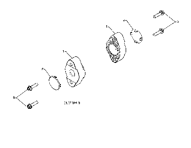 Auger bearing Diagram and Parts List for PR624ES-96198004603  Poulan Snow Blower