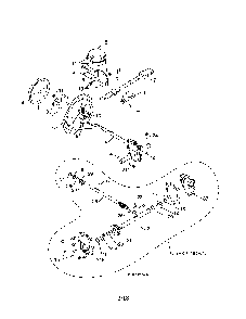 Impeller assembly/gearbox Diagram and Parts List for 96192003703  Poulan Snow Blower