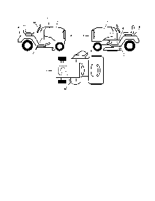 Decals Diagram and Parts List for 96042000801  Poulan Lawn Tractor