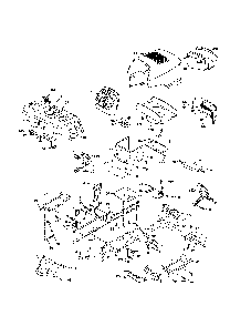 Chassis and enclosures Diagram and Parts List for 96022000101  Poulan Lawn Tractor