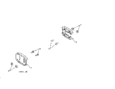 Skid plate Diagram and Parts List for 96198004604  Poulan Snow Blower