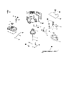 Part Location Diagram of 175438X428 Poulan Control, Throttle/Choke