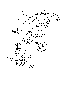 Drive Diagram and Parts List for 96042002600  Poulan Lawn Tractor