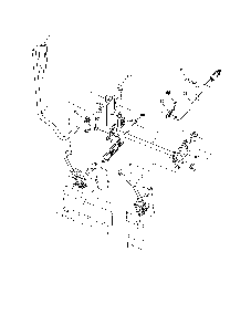 Mower lift Diagram and Parts List for 96042001800  Poulan Lawn Tractor