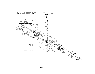 Transaxle Diagram and Parts List for 96042010800  Poulan Lawn Tractor