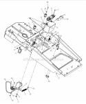 Part Location Diagram of 539110030 Husqvarna BRACKET, DECK HANGER