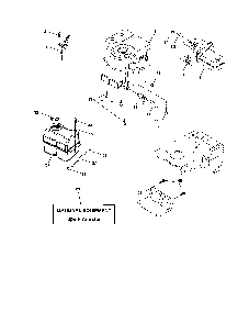 Engine Diagram and Parts List for HD20H42  Poulan Lawn Tractor