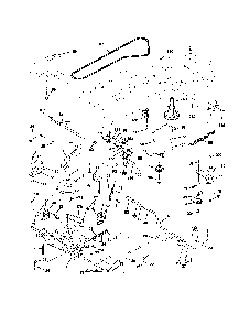 Drive Diagram and Parts List for 96012001501  Poulan Lawn Tractor