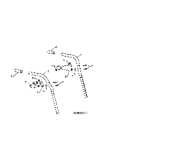 Plow handles Diagram and Parts List for 96192003700  Poulan Snow Blower