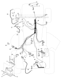 Electrical Diagram and Parts List for 96012003200 DB24H48YT Poulan Lawn Tractor