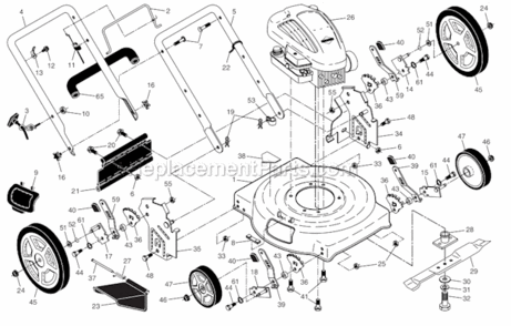 Part Location Diagram of 701037X421 Poulan Selector Knob