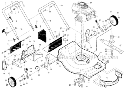 Part Location Diagram of 5324366-77 Poulan Engine, Rato