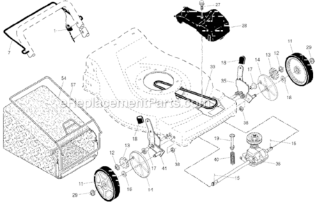Page B Diagram and Parts List for 96142010200  Poulan Lawn Mower