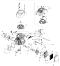Engine Diagram and Parts List for 961420106 2012-03 Poulan Lawn Mower
