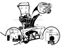 DecalsAutocollant Diagram and Parts List for 96194000200  Poulan Snow Blower