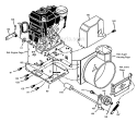 Frame Diagram and Parts List for 96194000200  Poulan Snow Blower