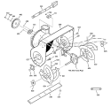 Auger Housing Diagram and Parts List for 96194000200  Poulan Snow Blower
