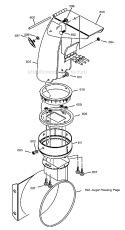 Discharge Chute Diagram and Parts List for 96194000200  Poulan Snow Blower