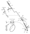 Chute Rod Diagram and Parts List for 96194000200  Poulan Snow Blower
