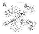 Drive Diagram and Parts List for 961940007  Poulan Snow Blower