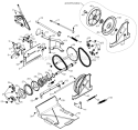 Page M Diagram and Parts List for 961940008  Poulan Snow Blower