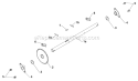 Part Location Diagram of 188226 Poulan Axle Assembly