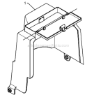 Part Location Diagram of 428684 Poulan Cover Assembly
