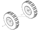 Page V Diagram and Parts List for 961940009  Poulan Snow Blower