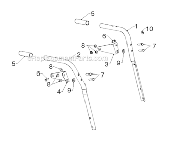 Page U Diagram and Parts List for 961940010 2013-07 Poulan Snow Blower