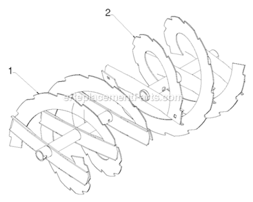 Page F Diagram and Parts List for 961940010 2013-07 Poulan Snow Blower
