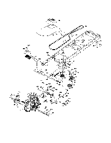 Drive Diagram and Parts List for 96041001400  Poulan Lawn Tractor