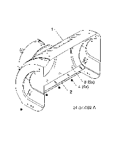 Auger housing Diagram and Parts List for 12527HVX-96195001800  Poulan Snow Blower
