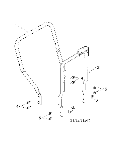 Lower handle Diagram and Parts List for 12527HVX-96195001800  Poulan Snow Blower