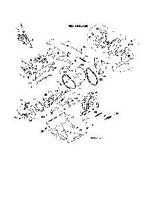 Drive Diagram and Parts List for PR624ES-96198004302  Poulan Snow Blower