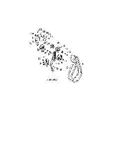 Impeller & traction belts Diagram and Parts List for 96198004601  Poulan Snow Blower