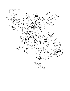 Mower deck Diagram and Parts List for 96042002600  Poulan Lawn Tractor