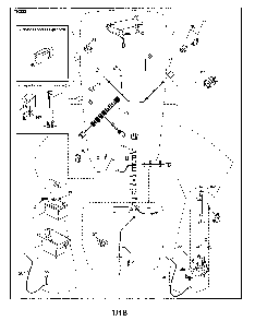 Electrical Diagram and Parts List for 917223980  Poulan Lawn Tractor