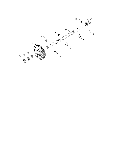 Axle shaft Diagram and Parts List for 96192006701  Poulan Snow Blower